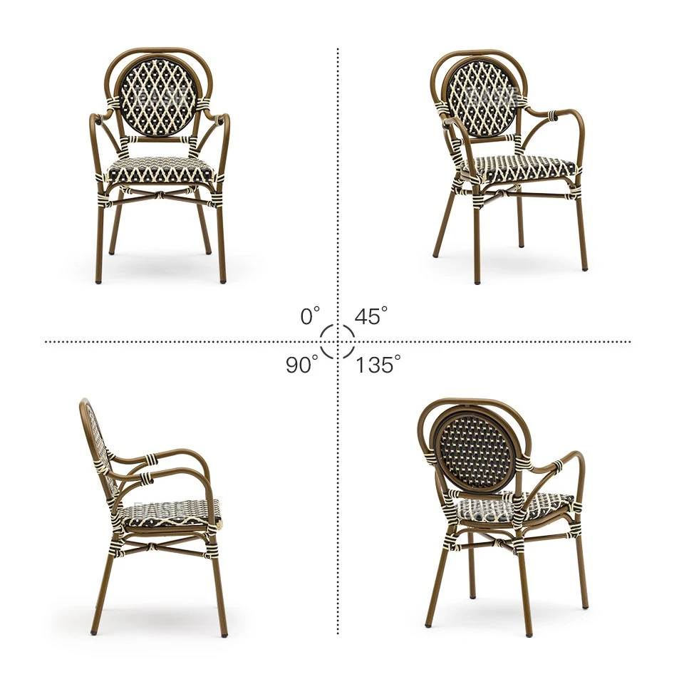 French Patio Rattan Chairs high quality